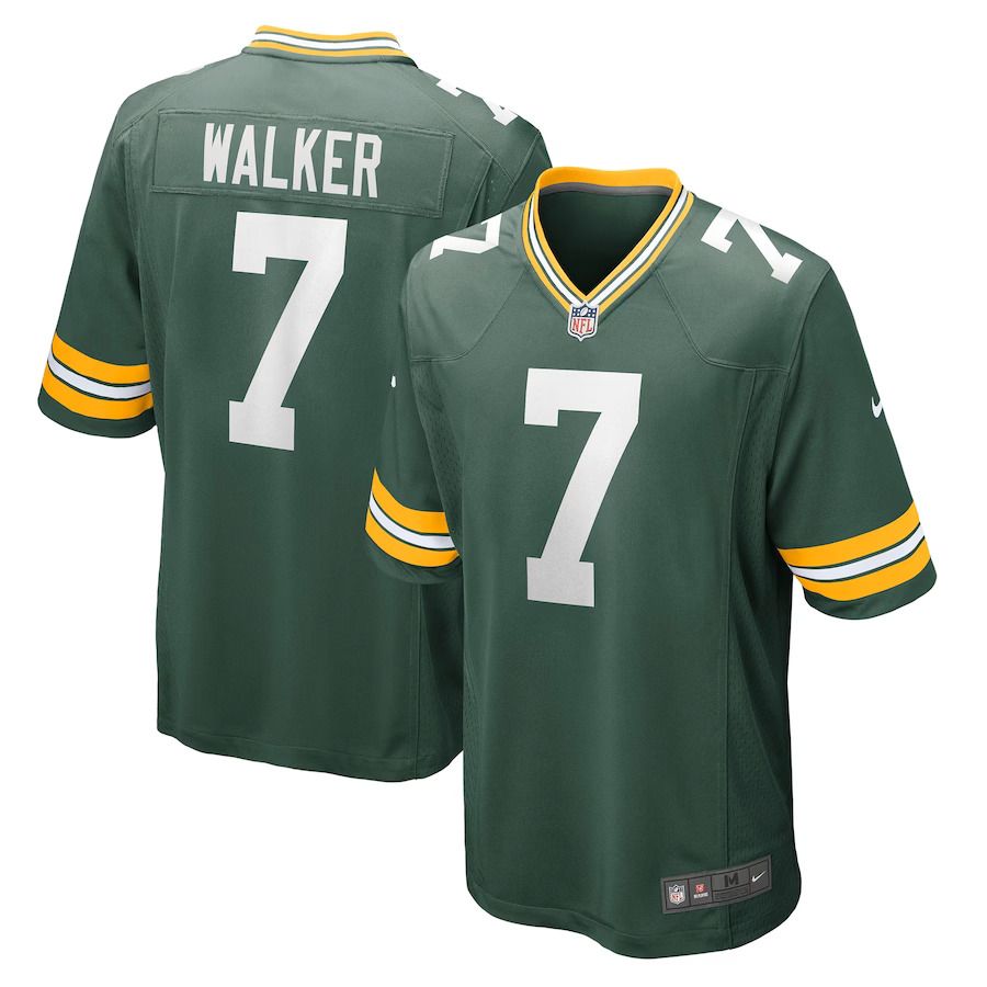 Men Green Bay Packers 7 Quay Walker Nike Green Player Game NFL Jersey